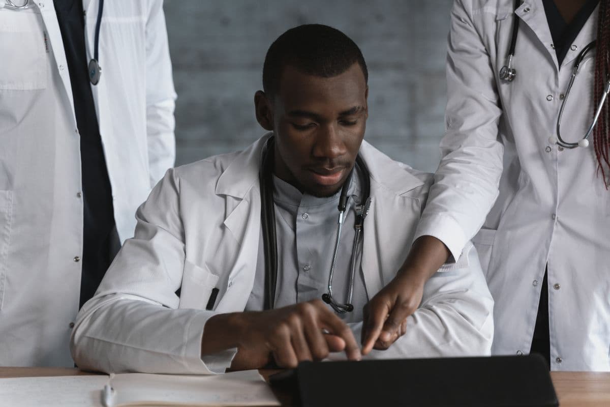 Diverse healthcare professionals